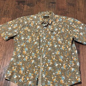 Howler Brothers Brown Floral Button Down Shirt